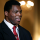 Herschel Walker speaks to members of the media after his Republican Primary win on Tuesday, May 24, 2022, at the Georgian Terrace Hotel in Atlanta. Walker will represent the Republican Party in its efforts to unseat Democratic Sen. Raphael Warnock in November.